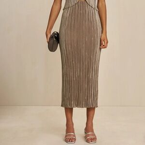 Cult Gaia Mili Skirt (M) in Tea Color